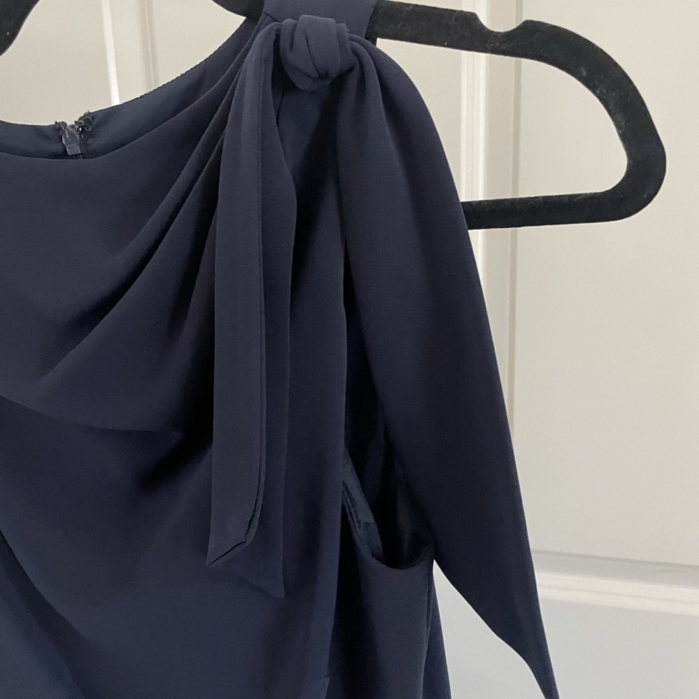 Cinq ‘a Sept Navy Asymmetric Dress Sz: 4